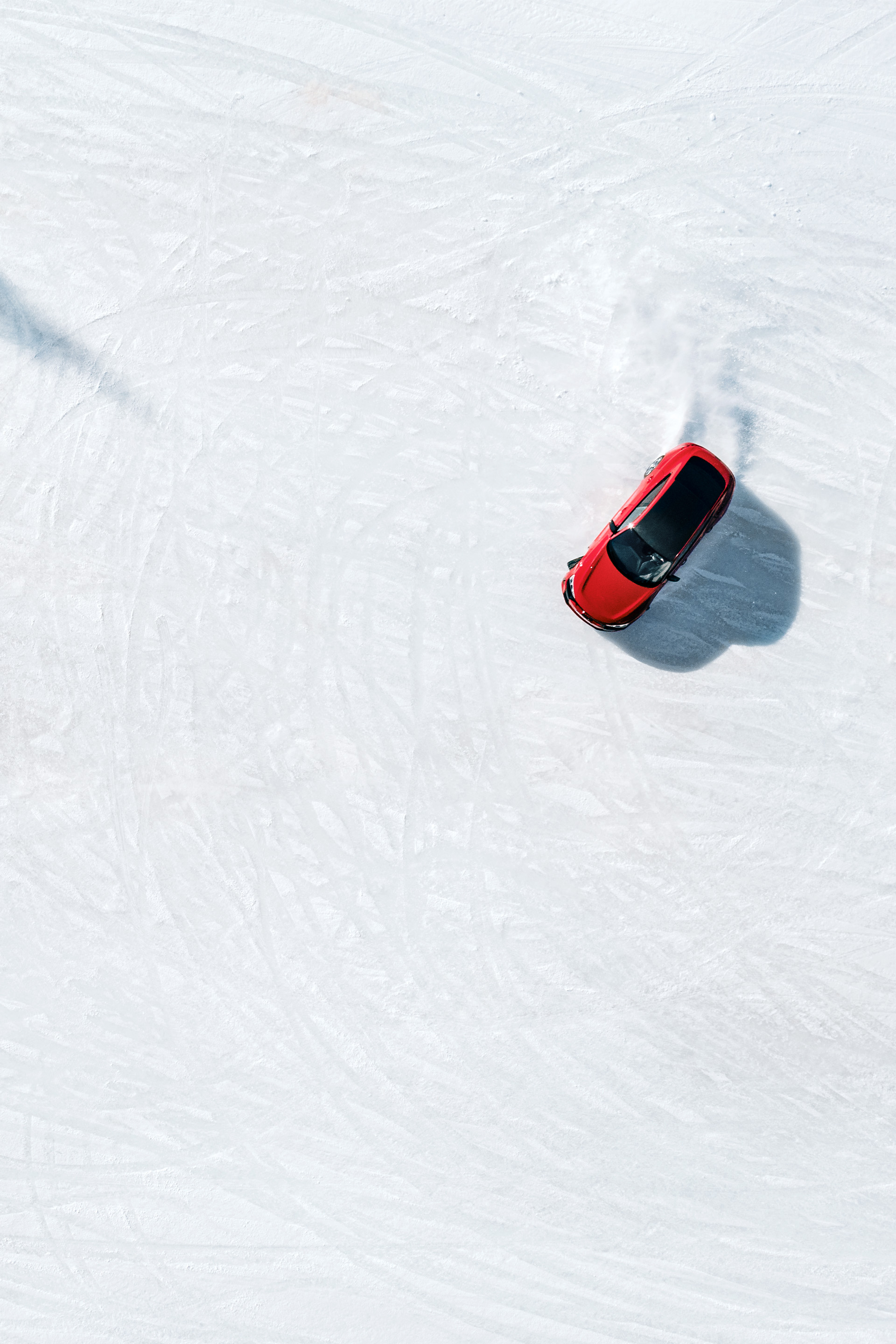 Audi RS e-tron GT aus der Vogelperspektive. 